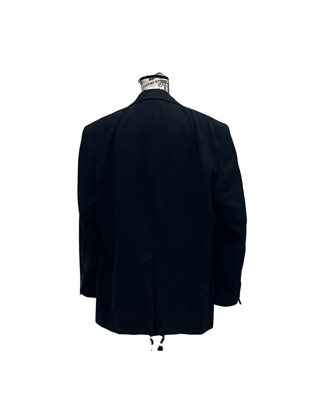 Chaps Black Faux Suede Leather Blazer Sport Coat Men’s 42R Goth Preppy Steampunk - Picture 5 of 9